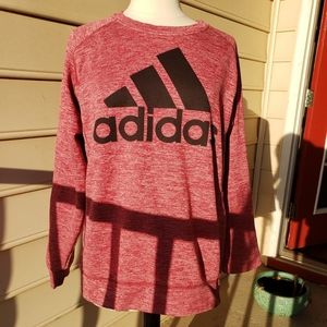 Like new heather pink Adidas pullover sweatshirt